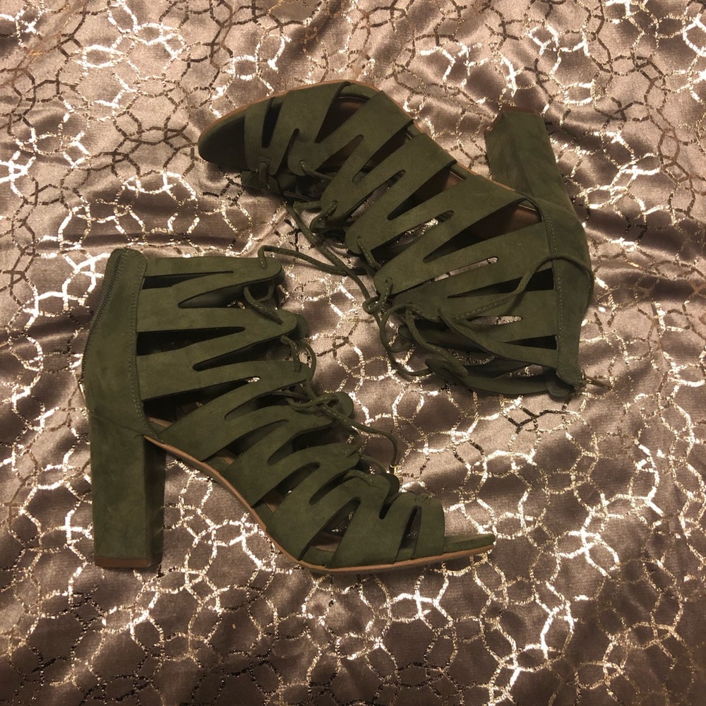 Madden Girl Olive Green Sandals